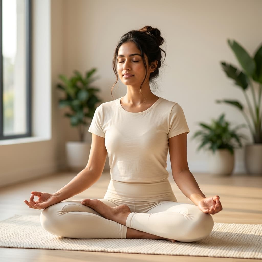 Peaceful meditation session
